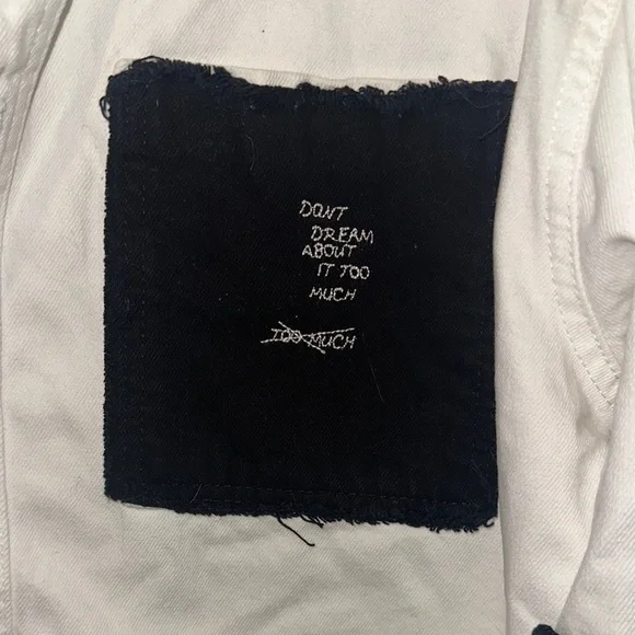 Zara Men's Cream and Black Patch Jacket - Picture 3 of 9